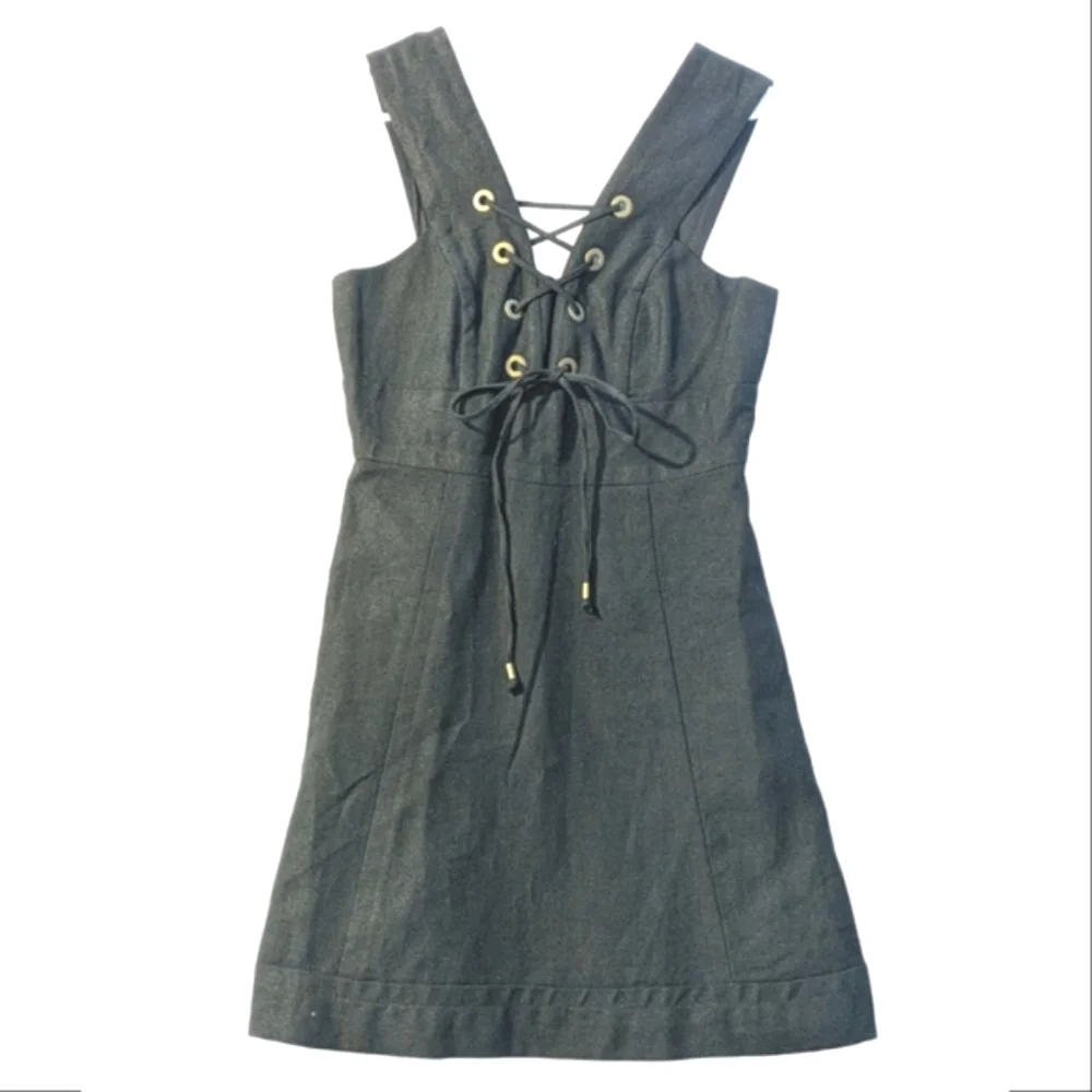 J. Crew Collection Lace Up Linen Dress - Picture 2 of 7